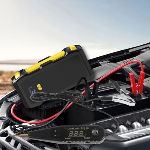 Probador de voltaje digital con pantalla LED para circuitos automotrices color aleatorio 6
