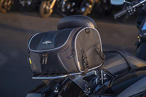 Nelson-Rigg Route 1 Day Trip Alforja con Respaldo/Sissy Bar Rack Bolsa; Para Harley Davidson, Indian, Yamaha y Suzuki miniatura 5