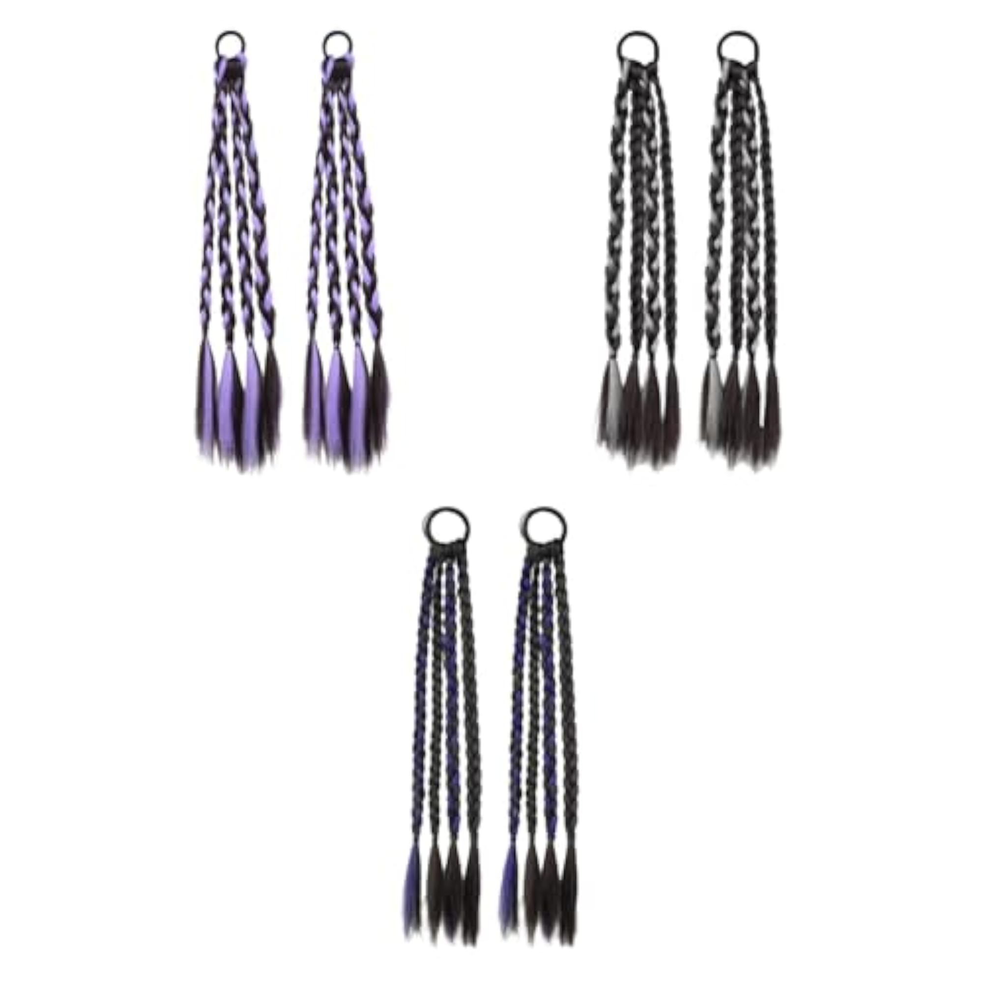2x Braids Extensions Hair Extensions for Holiday Stage Performance