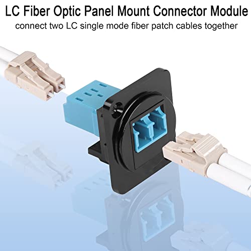 Qianrenon Lc Fiber Panel Mount Adapter Lc Fiber Optic Connector Socket