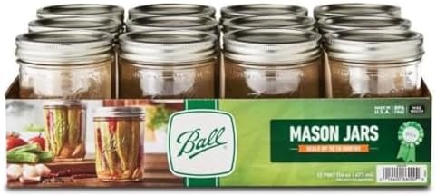 Ball Wide Mouth Pint Canning Jars, 12 Pack, Clear image 3