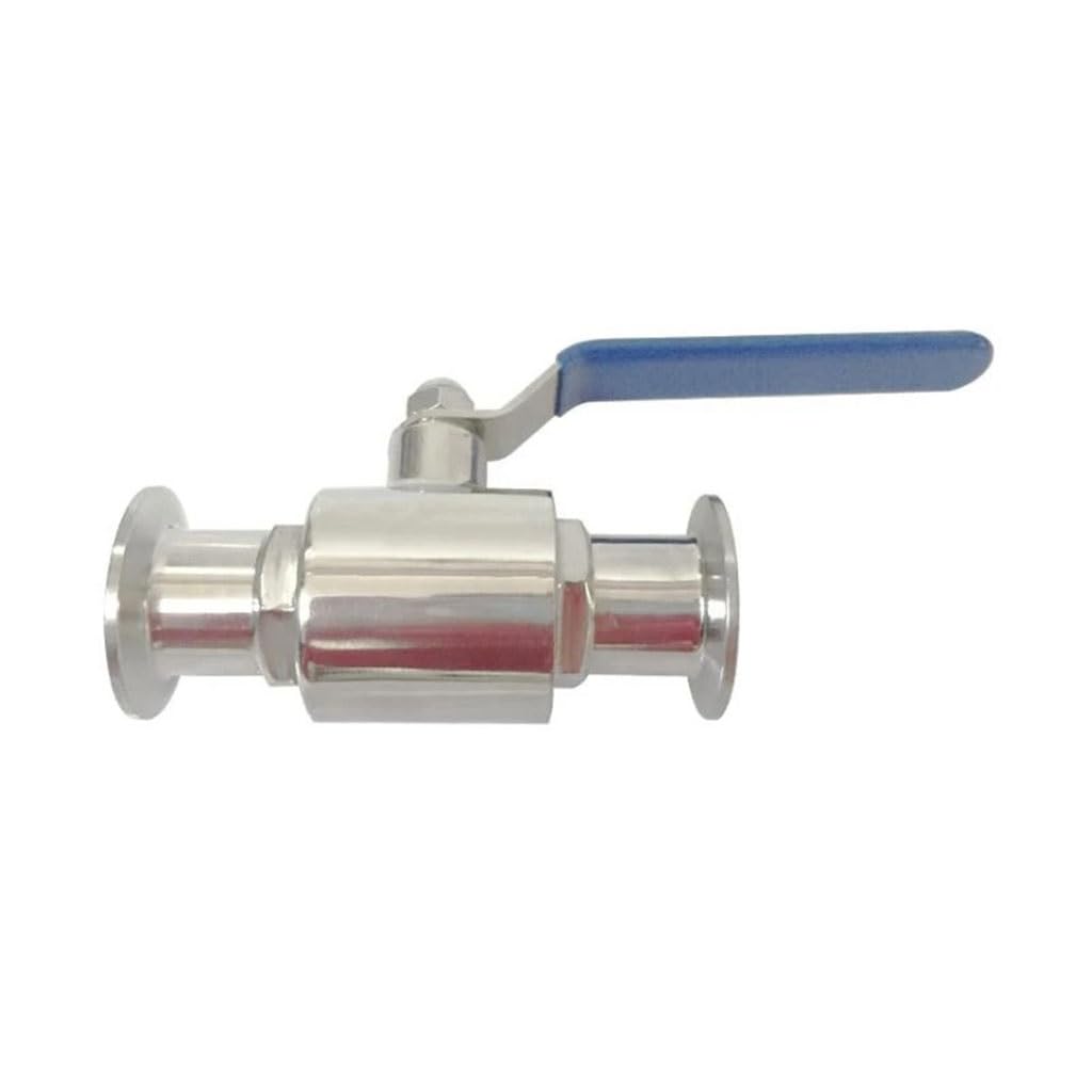 valvola a sfera, valvola a sfera in acciaio inox, Valvola a sfera a caricamento rapido diritta sanitaria in acciaio inossidabile da 1 pezzo, valvola a collegamento rapido con fibbia ad apertura rapida