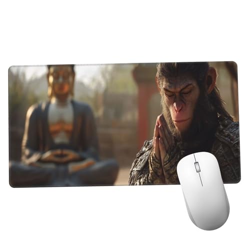 Hombre Alfombrilla Ratón 1400x600x3mm Alfombrilla Raton XXL Grande con Base de Goma Antideslizante, Lavable, Accesorios Gaming Mono, Ordenador Gamer Regalos, Mouse Pad Gaming Mejora La Velocida Y992
