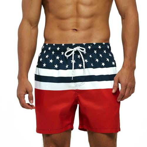 Men's Fashion Printed Beach Shorts Swimwear Boxer Briefs Sports Pants Triangle Swimsuit Shorts2