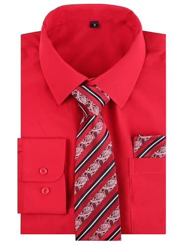 Image of Alizeal Mens 3 Pcs Long Sleeve Shirts Set