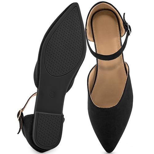 Image of Womens Flats Dressy: Comfortable Pointed Toe Ballet Flats