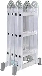 Escada Articulada 12 Degraus de Alumínio 4x3 13 Posições Reisam