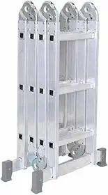 Escada Articulada 12 Degraus de Alumínio 4x3 13 Posições Reisam