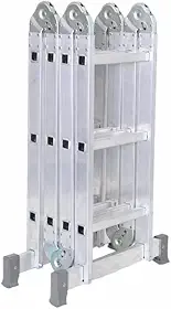 Escada Articulada 12 Degraus de Alumínio 4x3 13 Posições Reisam