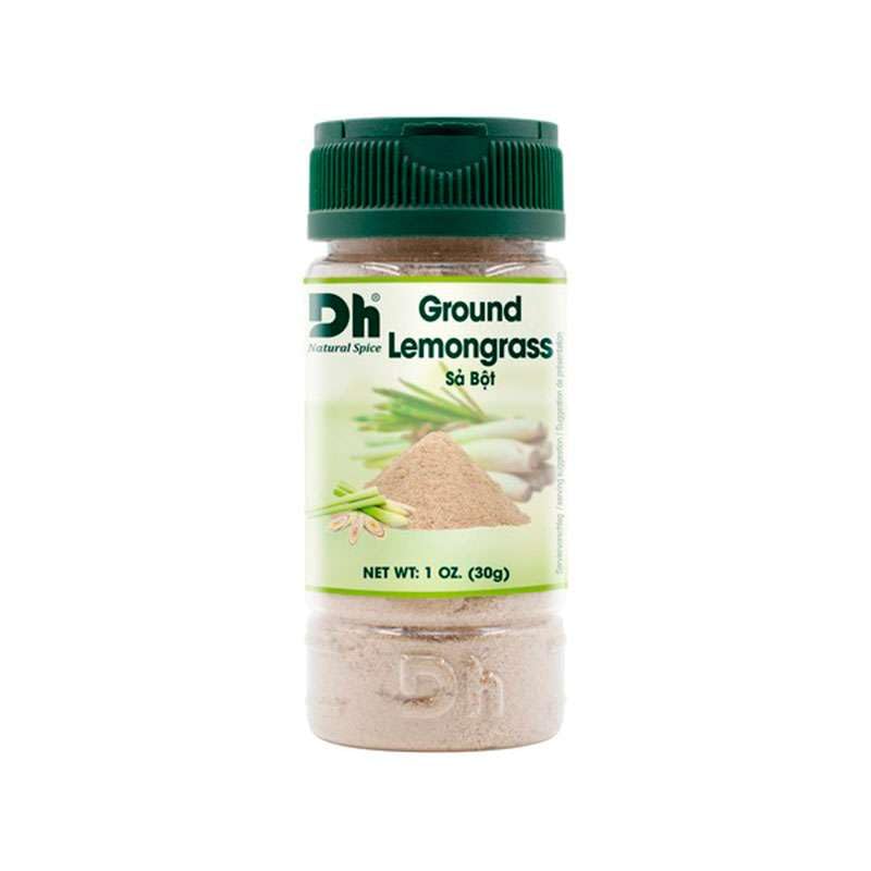 Hierba Limón en Polvo 30 g Lemongrass Citronela Vietnam Frasco Dosificador para Currys Sopas Marinados Wok e Infusiones