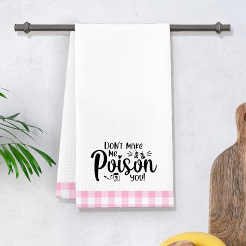 Funny Themed Kitchen Dishcloth Quick Dry Cloth Absorbent Retro Sassy Lady Cleaning Dishcloth Reusable Hand Dishcloths Towel Thoughtful Gift for Hostess Mom-23