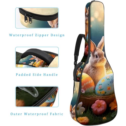 Sac pour guitare acoustique 40 pouces imperméable et multicolore - 4