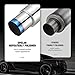 SPELAB Exhaust Muffler Stainless Steel Car Muffler Exhaust Tip N1 Burnt Universal (3