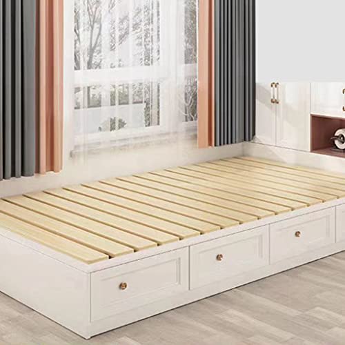 Waeyz Solid Wood Bed Board, Foldable Thickened Support Mattress, Strip Wood Bed Board, Tatami Floors Mat Frame, Hardwood Bed Board For Lumbar Spine Protection (Size : 100Cm*190Cm) #TOP5