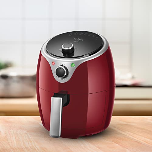 Fritadeira Elétrica Flash Fryer Elgin Preta 3,5 Litros Vermelha 22V- Airfryer