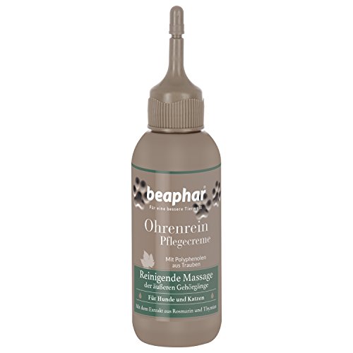 Premium Ohrenrein Pflegecreme | Sanfter Ohrenreiniger für Hunde & Katzen | Mit Extrakt aus Rosmarin & Thymian | Ohne Silikone | 125 ml