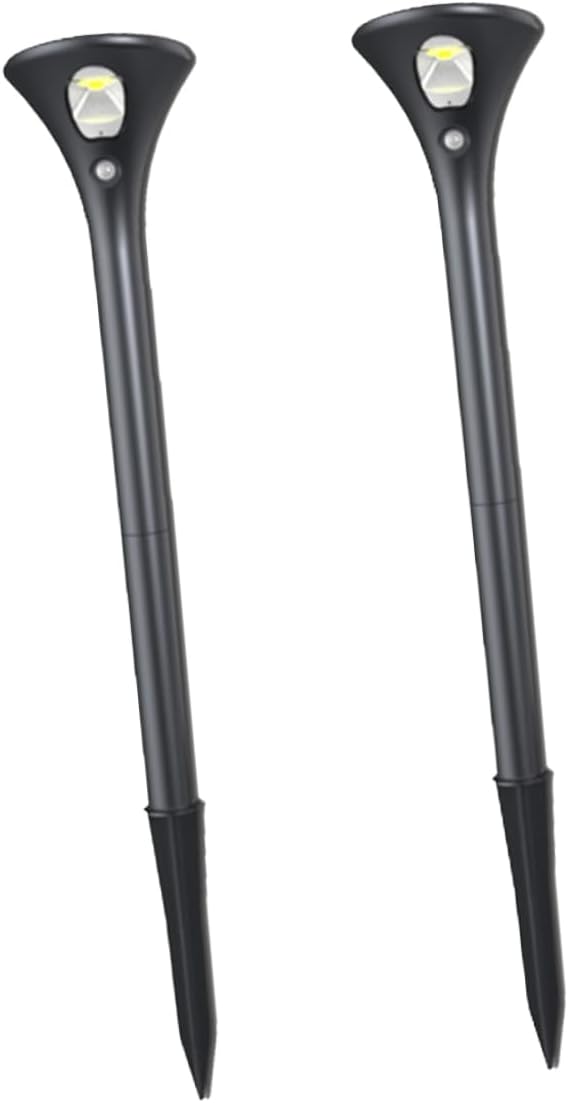 2pcs Solar Led Lawn Lamp Outdoor Ground Light for Garden Pathway and Courtyard Decoration White Light