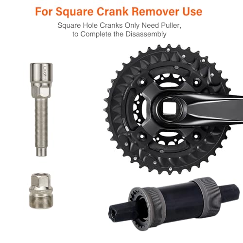 SONZUIA 6-in-1 Bike Repair Tool Set with Freewheel and Cassette Lockring Removal, Crank Puller, Multifunction Pedal Wrench, Chain Whip, Bottom Bracket Removal Tool - Thumbnail 4