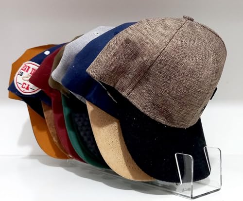 Suporte Organizador de Bonés em Acrilico Slim Expositor Transparente Para até 7 Bones