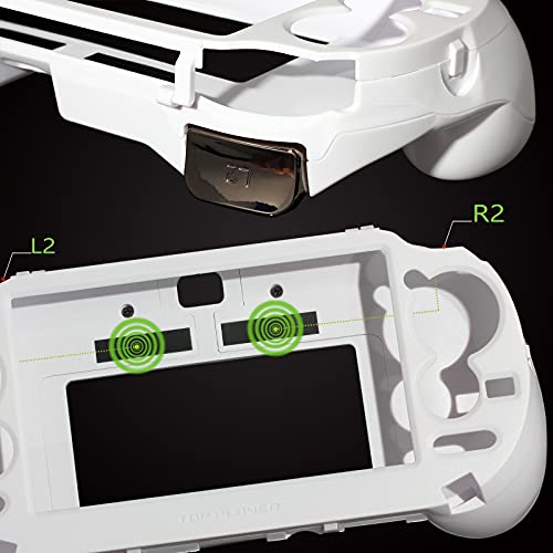 Chenlan L2 R2 Trigger Hand Grip Shell Controller Protective Case For Playstation Ps Vita 1000 (White) thumb #3