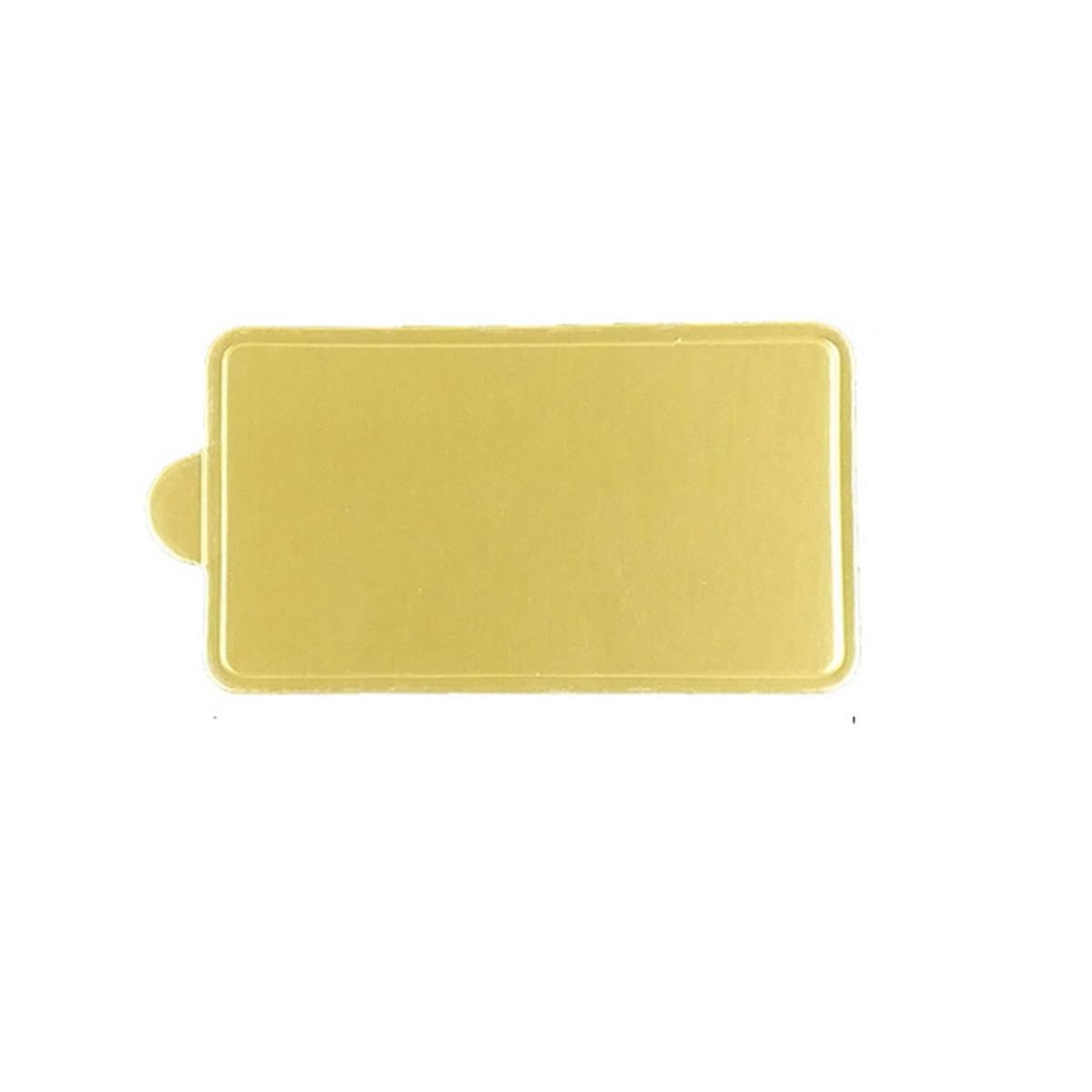 Muchas Formas Cartón para Pasteles 100 Unids/Set Kit De Herramientas De Decoración De Tablero De Papel De Postre De Mousse Dorada Bandeja De Exhibición De Pastelería-Dorado-Rectángulo-M