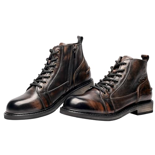 Image of Men's Dress Casual Slip-on Chelsea Boots Genuine Leather Oxford Ankle Boot
