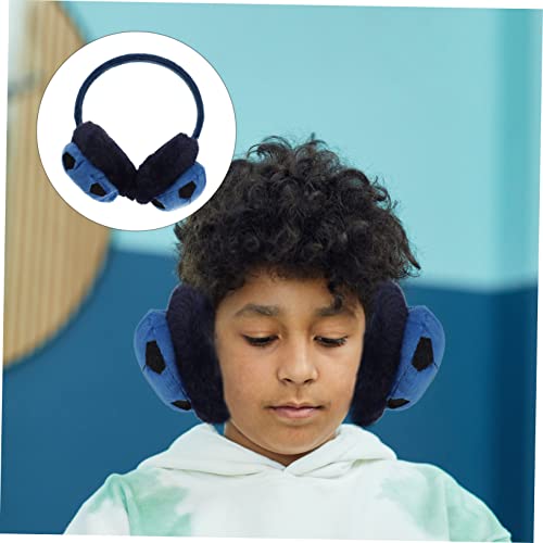 Boys Winter Ear Muffs Soccer Shape Earmuff Warm Earshield Cute Cartoon Design Lightweight Cold Weather Protection for Outdoor Activities2