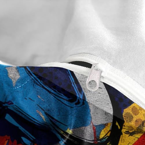 Linge de lit graffiti King microfibre résistante et impression 3D - 8