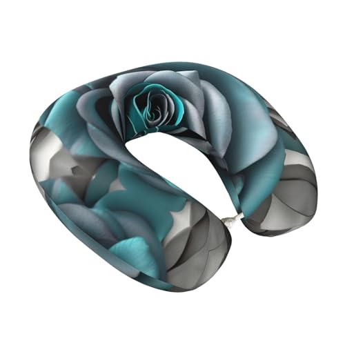 Almohada de Viaje de Espuma Viscoelástica Negra miniatura 2