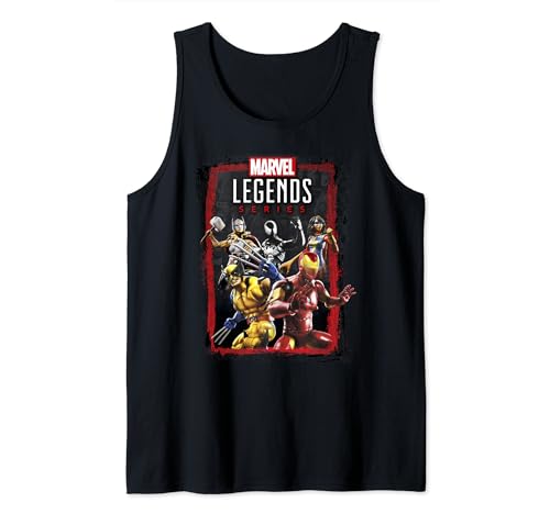Camiseta Marvel Legends Series Hero con estampado gráfico de superhéroes en grupo para verano