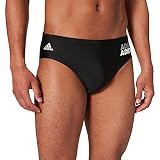 Bañador de natación adidas GJ8282 FIT Lineage TR Swimsuit Mens Black/White S/M
