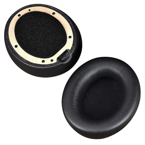 Almohadillas para auriculares de reemplazo para Beats Studio Pro inalámbricos con cancelación de ruido, de MMOBIEL – Almohadillas con espuma viscoelástica y cuero sintético de proteína PU – Aislamiento acústico – Negro miniatura 2