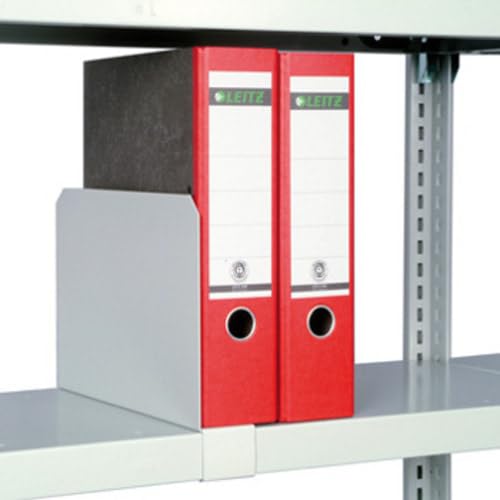 Fachbodenregal mit Tiefenriegel - 150 kg - 2.000 x 1.005 x 400 mm (HxBxT) - Grundregal - lichtgrau - 5 Böden - BERT