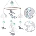 Mobile für Babybett,Baby Windspiel,Neugeborenen Kinderzimmer hängende Bettglocke,Babybett Mobile Windspiel Rassel Spielzeug,Krippe Mobile für Jungen und Mädchen Weihnachten Holz Ornament Geschenk
