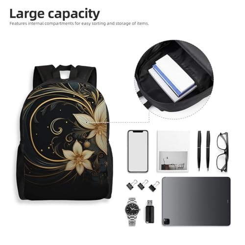 Mochila Unisex Impermeable para Senderismo Color Dorado miniatura 6