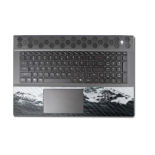 Image of MightySkins Carbon Fiber Skin Compatible With Alienware M18 R1 (2023) Full Wrap Kit - Mountain Waves | Protective Durable Textured Carbon Fiber Finish | Easy To Apply & Change Styles | Made in the USA