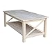 Hampton Solid Wood Coffee Table, Unfinished