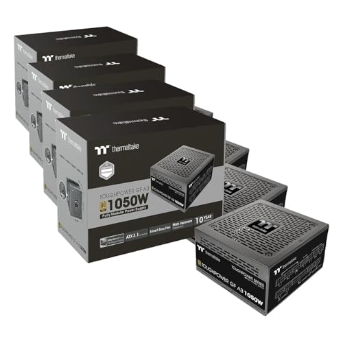 Image of Thermaltake Toughpower GF A3 1050W,True 600W 12V-2x6 Connectors on PSU&NVIDIA RTX 50 Series,ATX 3.1 /PCI-E 5.1,80+ Gold,SLI /Crossfire Ready Power Supply,PS-TPD-1050FNFAGU-L,10 Year Warranty (Pack of 4)
