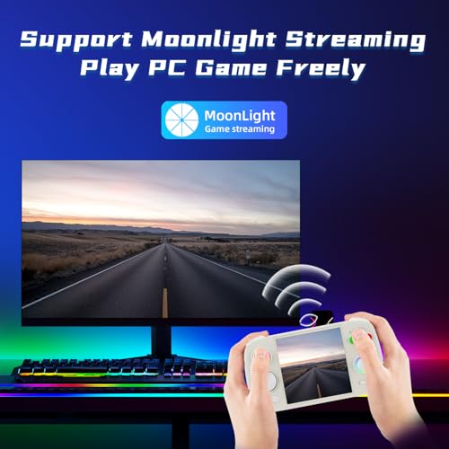 RGCube Console de jogos portátil Android 13 Game Player 10.0 cm IPS 128GB TF Cartão Unisoc T820 Ilum