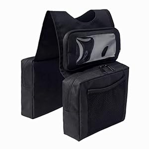 Shlknkle Universal Motorcycle Tank Bag,Cargo Pocket Oil Fuel Tank Bag Waterproof Tank Saddlebags Luggage Bag With Transparent Phone Pocket For Atv Utv 2 41jnbg1peil. sl500 . ss300