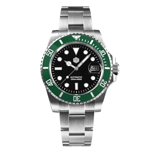 San Martin Men Watch SN0017G-E 40 mm 20 Bar Diver Watch ST2130 Automatic Mechanical Luxury Diving Waterproof Wrist Watch