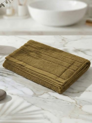 Image of Monte Carlo Essential Cotton Small Bath Towel | 340 GSM Ultra Lightweight & Quick Dry | Soft Absorbent Compact Towel 60x120 cm | Bathroom Towel for Gym, Travel & Daily Use (Soho) | Dark Charcoal