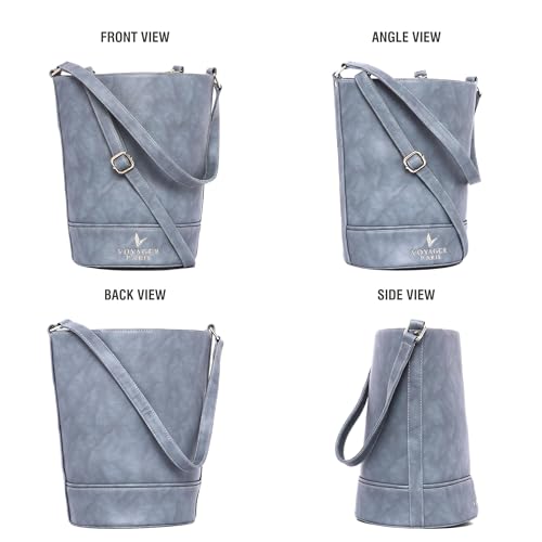 Image of Camelia Bucket Bag | Women Vegan Leather Shoulder bag | Adjustable Sling Strap | Larger Capacity Tall Bag | | Ideal For Shopping Office & Travel