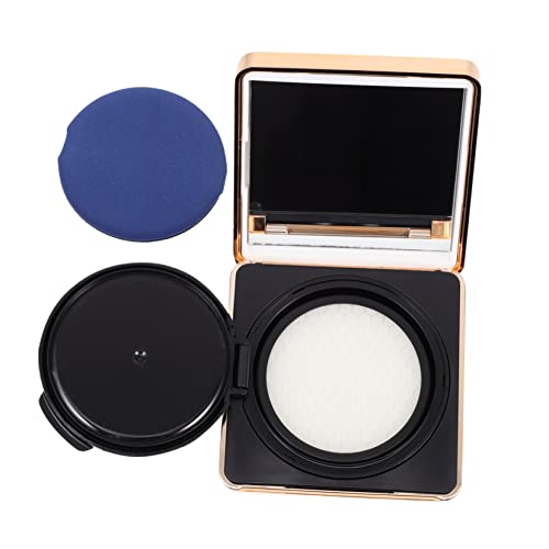 Beaupretty Caja Caja Vacía De Colchón De Aire Funda De Base De Cojín Portátil Hacer Esponjas Comprimidas Faciales Belleza Cremas Contenedores De Polvo Suelto Mini Compacto Golden Abdominales