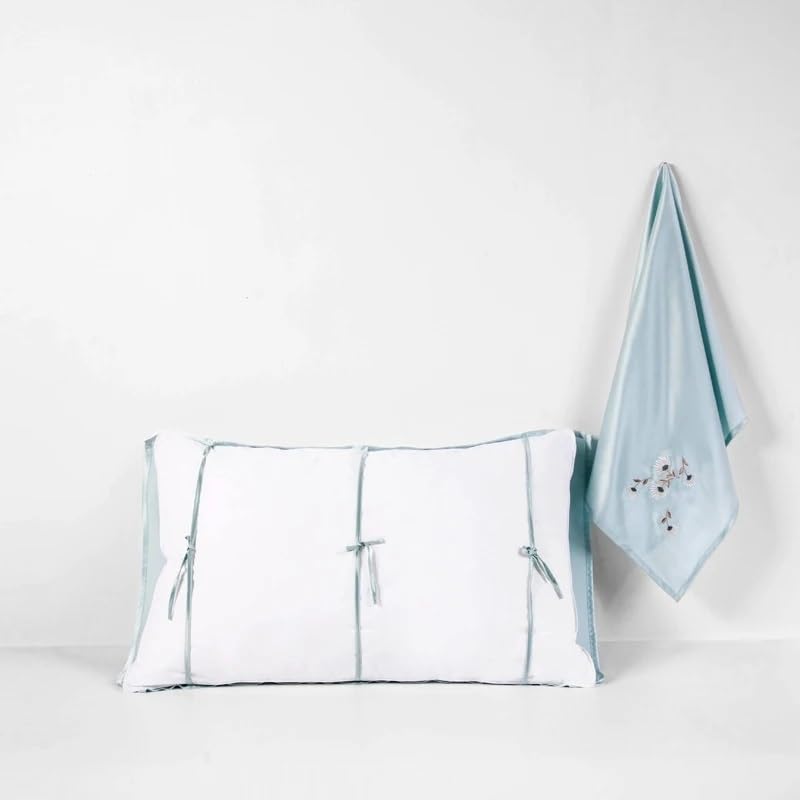 Taie d'oreiller en soie véritable avec broderie chinoise idée cadeau - 4