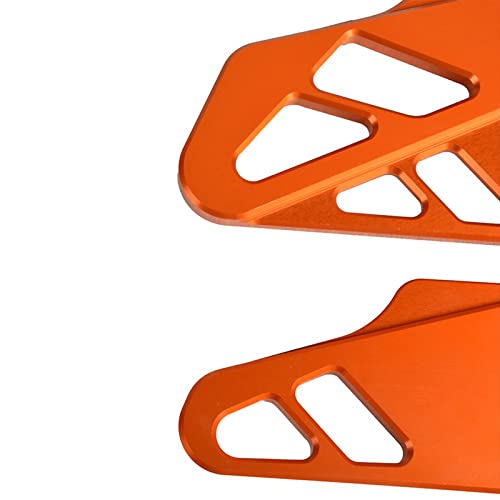 MZ-STORE Motorrad CNC Aluminium Vorne und Hinten Fußrastenschutz Fersenschutz für DUKE 125 250 390 2017 2018 2019-Orange