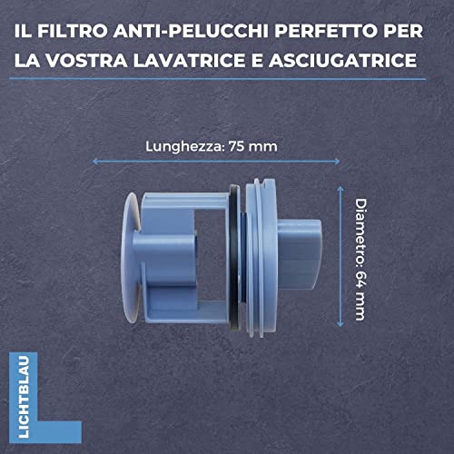 Filtro per lavatrici Bosch e Siemens 605010-647920...
