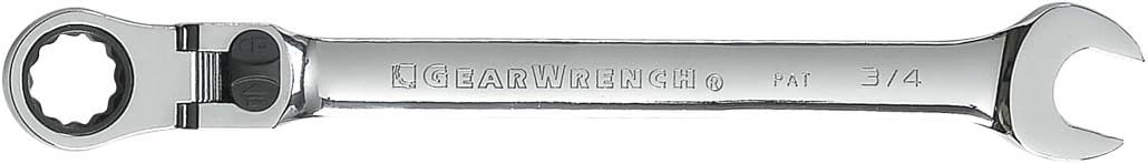 GEARWRENCH 12 Pt. Flex Head Ratcheting Combination Wrench, 3/4 - 9712