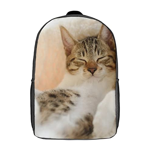 Sac à dos chat 17 pouces pour école et voyage des enfants et adultes