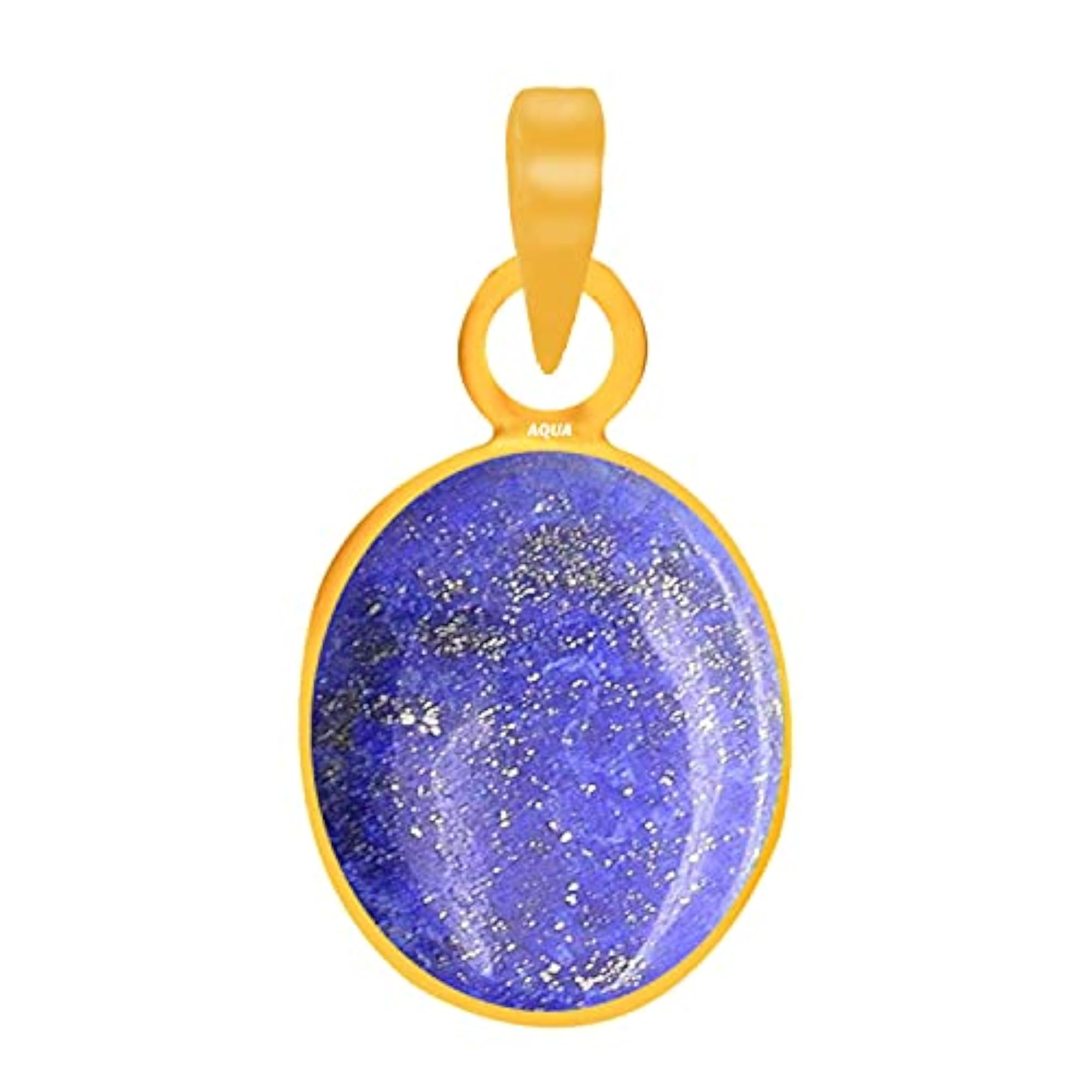 Lapis Lazuli 22K Gold Plated Pendant, 3.25 Ratti